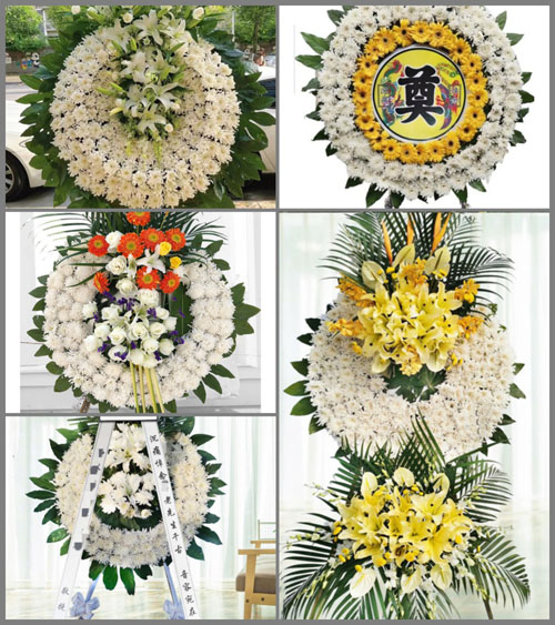 湖北武汉市新洲区涨渡湖街道花圈速递